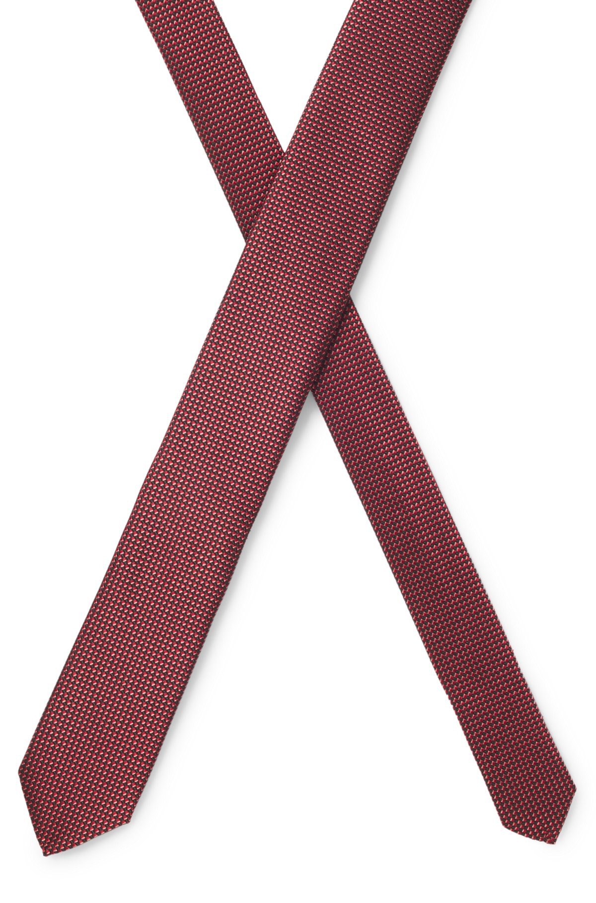 SILK-BLEND TIE WITH JACQUARD PATTERN - 4
