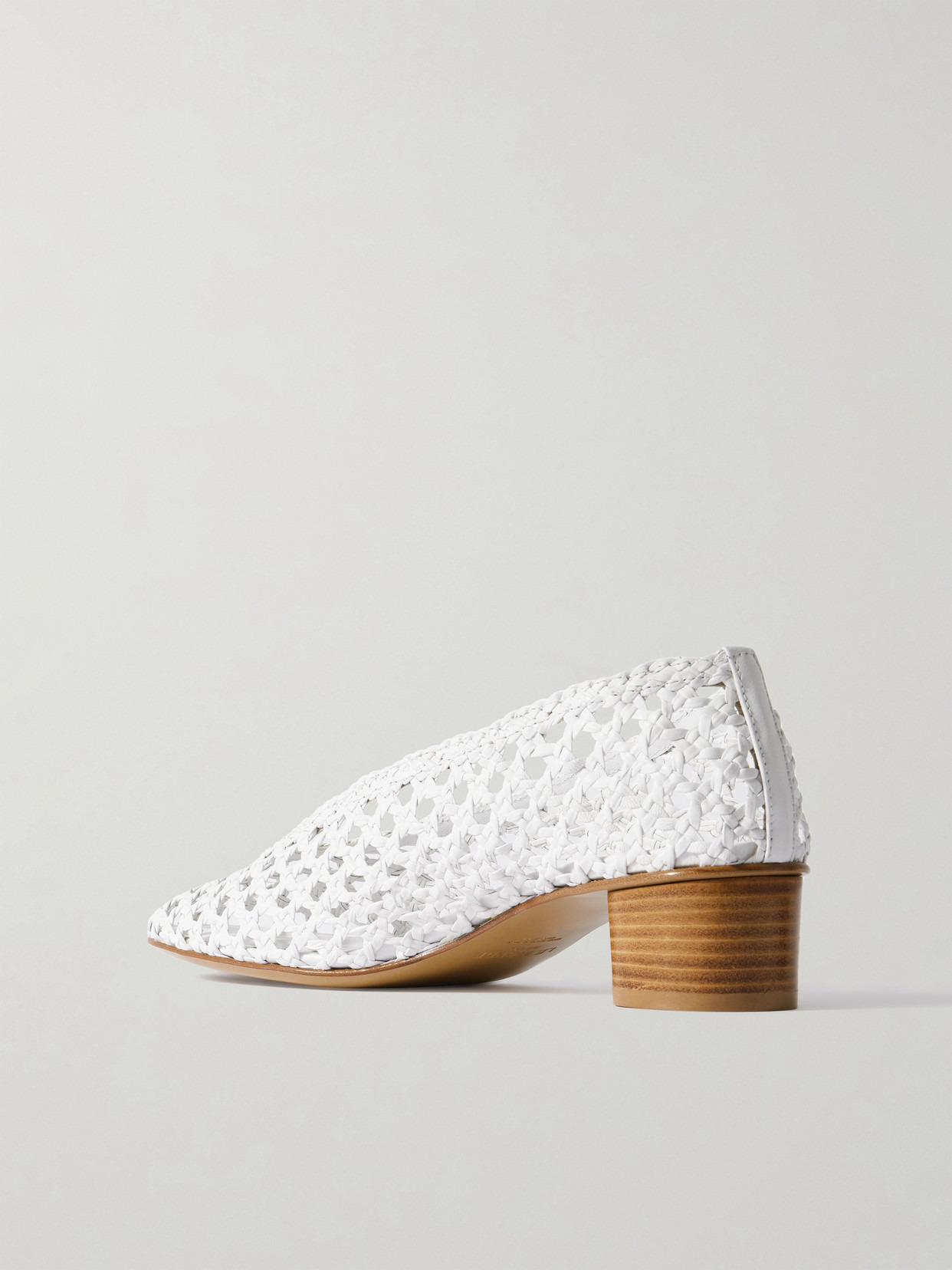 Woven Leather Pumps - 3