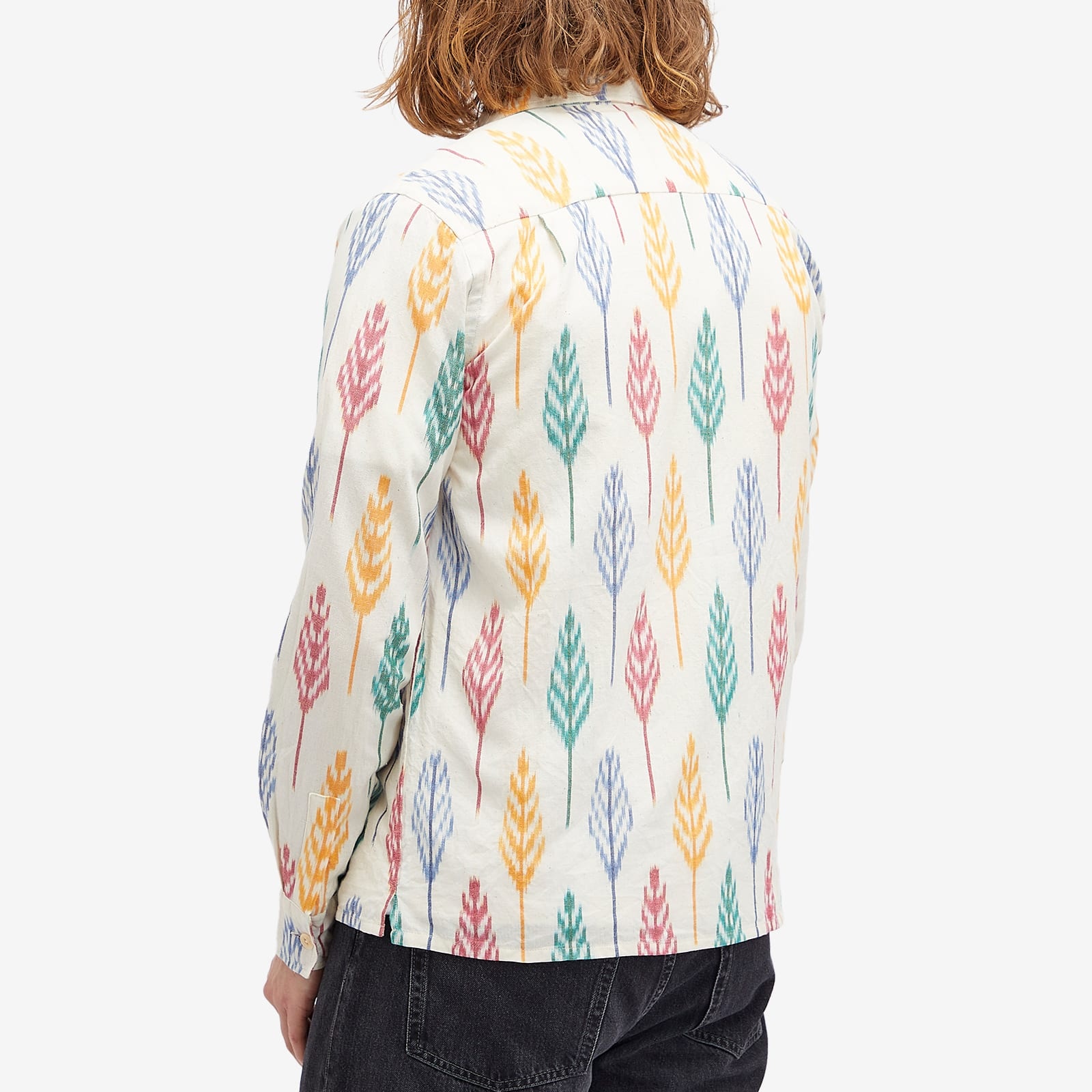 Drake's Camp Collar Ikat Shirt - 3