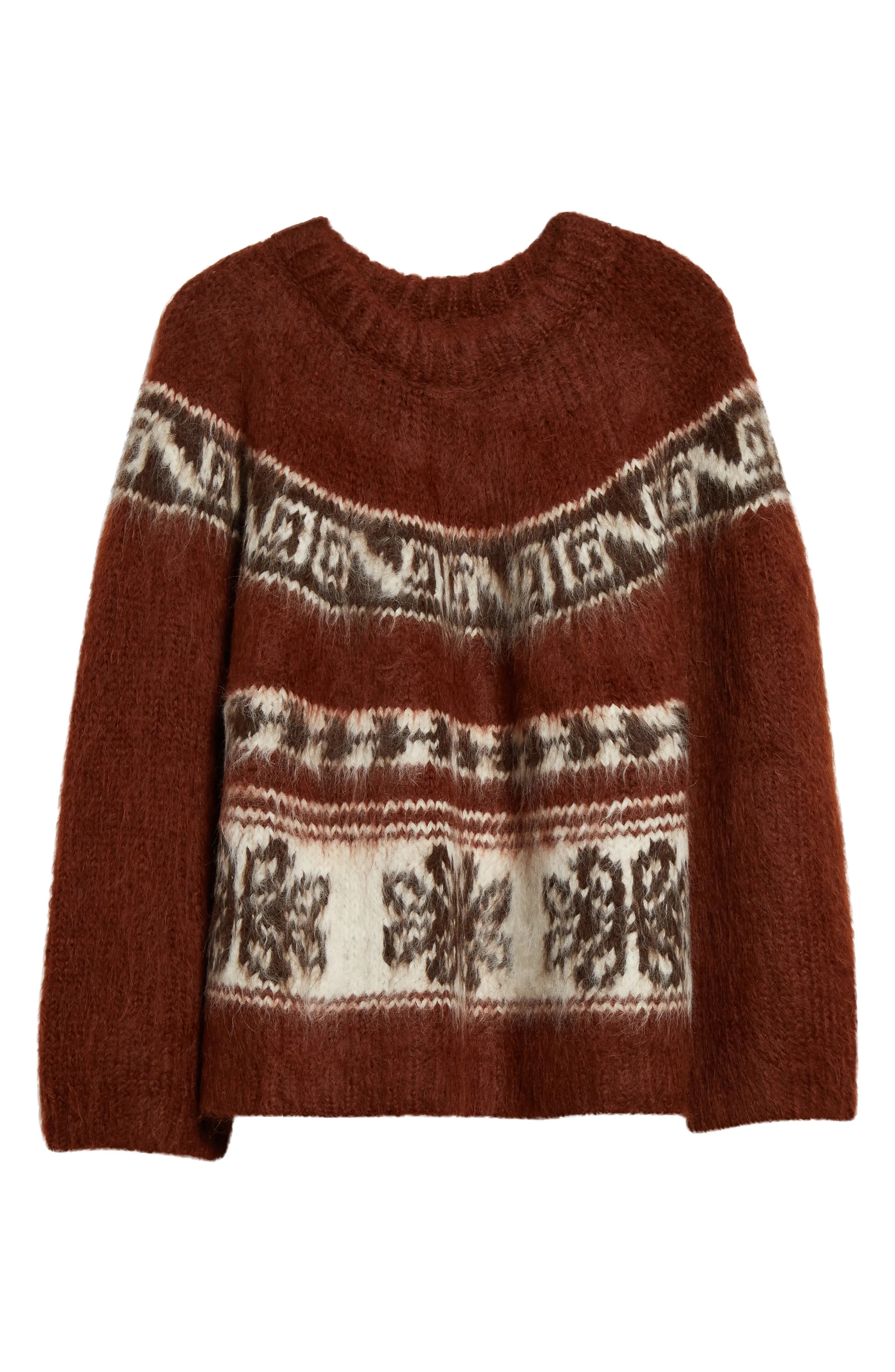 Nobska Jacquard Alpaca Blend Sweater - 5