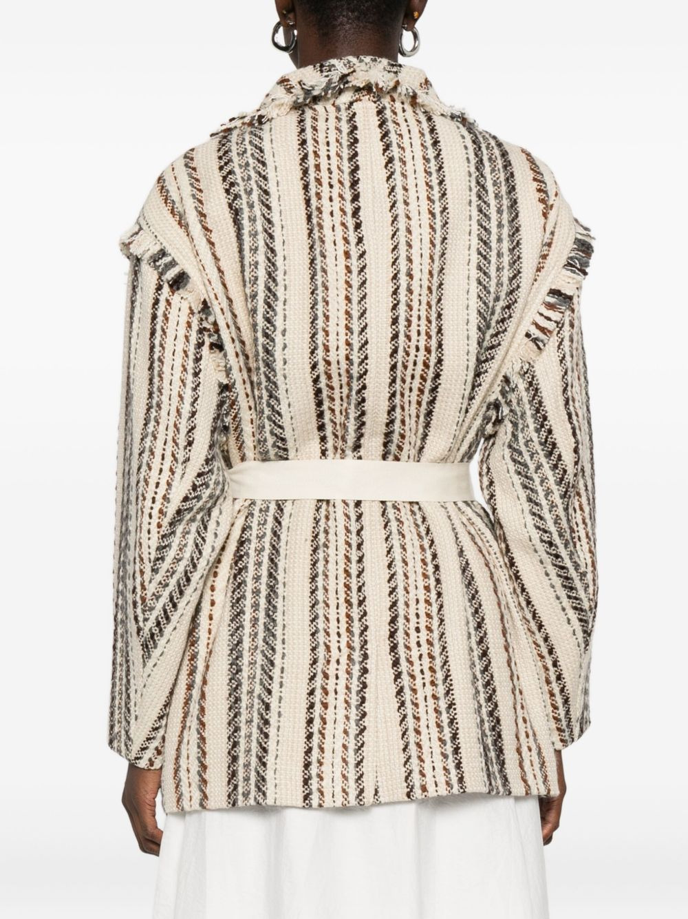 Illisa striped fringed jacket - 4