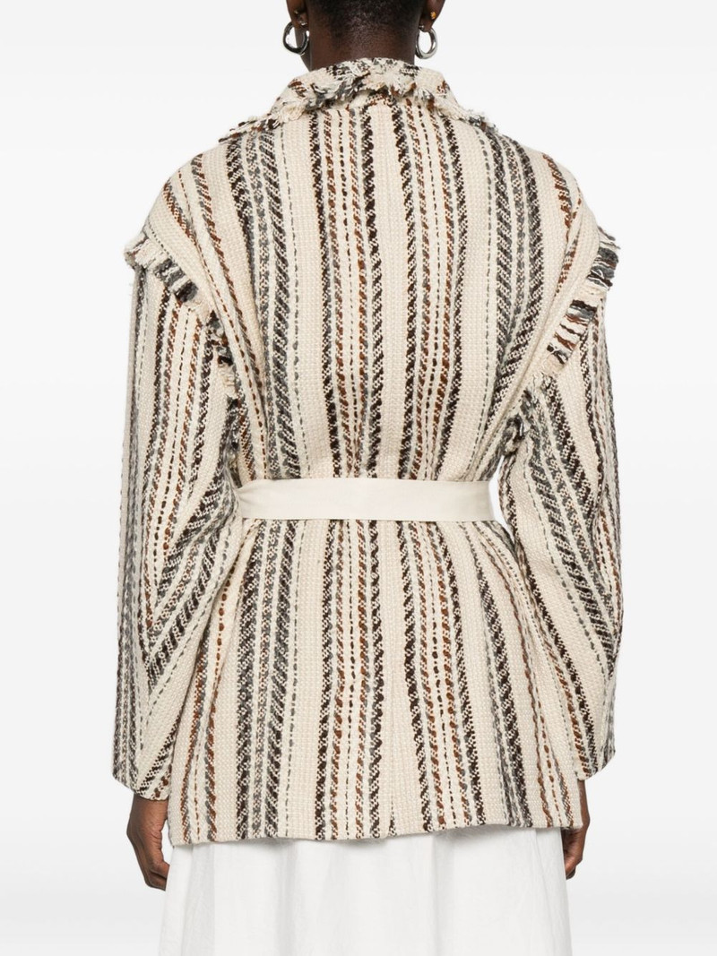 Illisa 스트립 fringed 재킷 4
