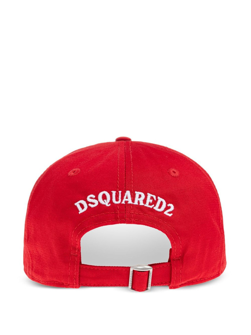 DSQUARED2 logo-patch cap outlook