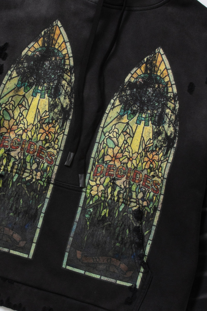 WHO DECIDES WAR FADED HOODED PULLOVER outlook