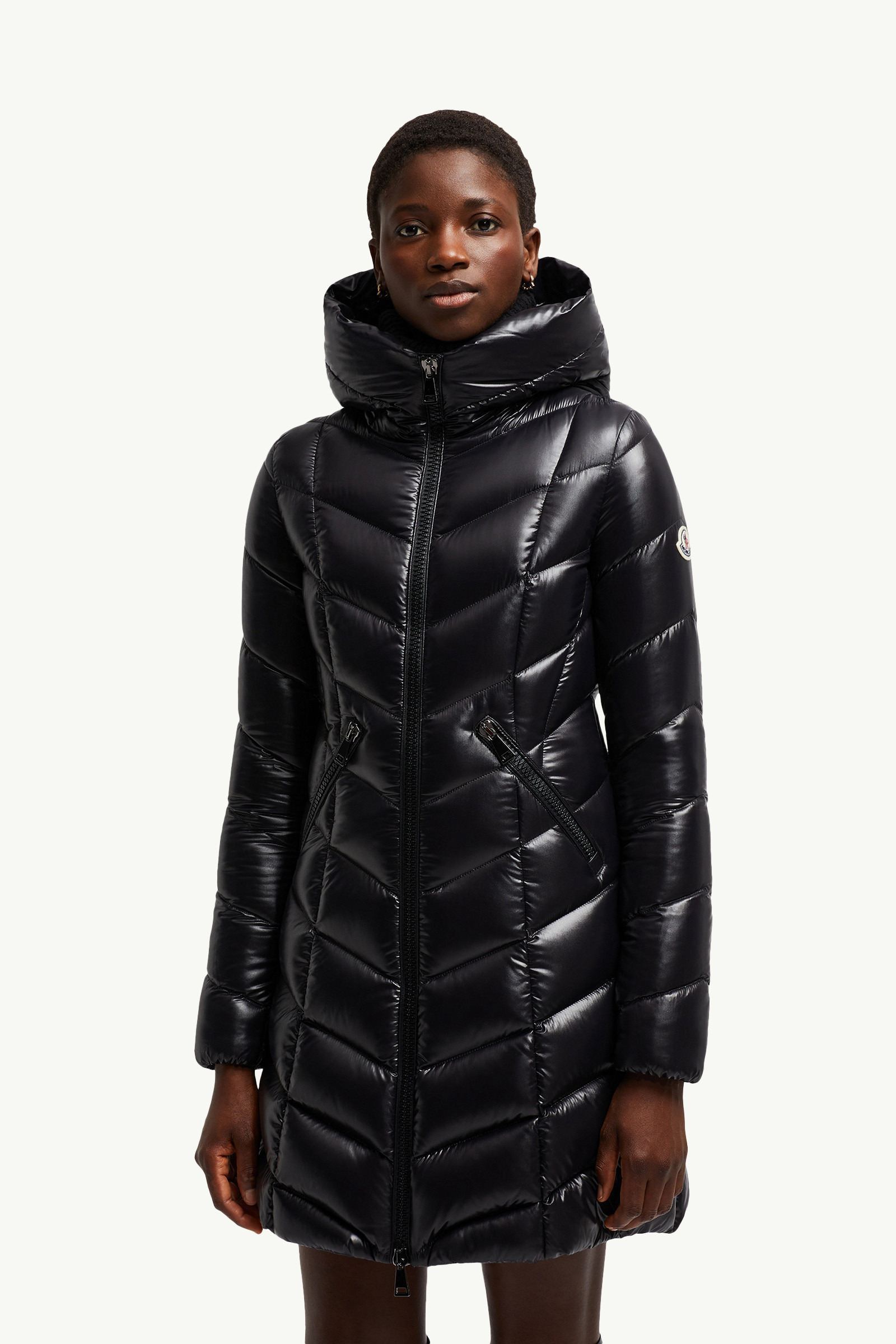 Marus Hooded Geometric-Quilted Long Down Jacket - 3