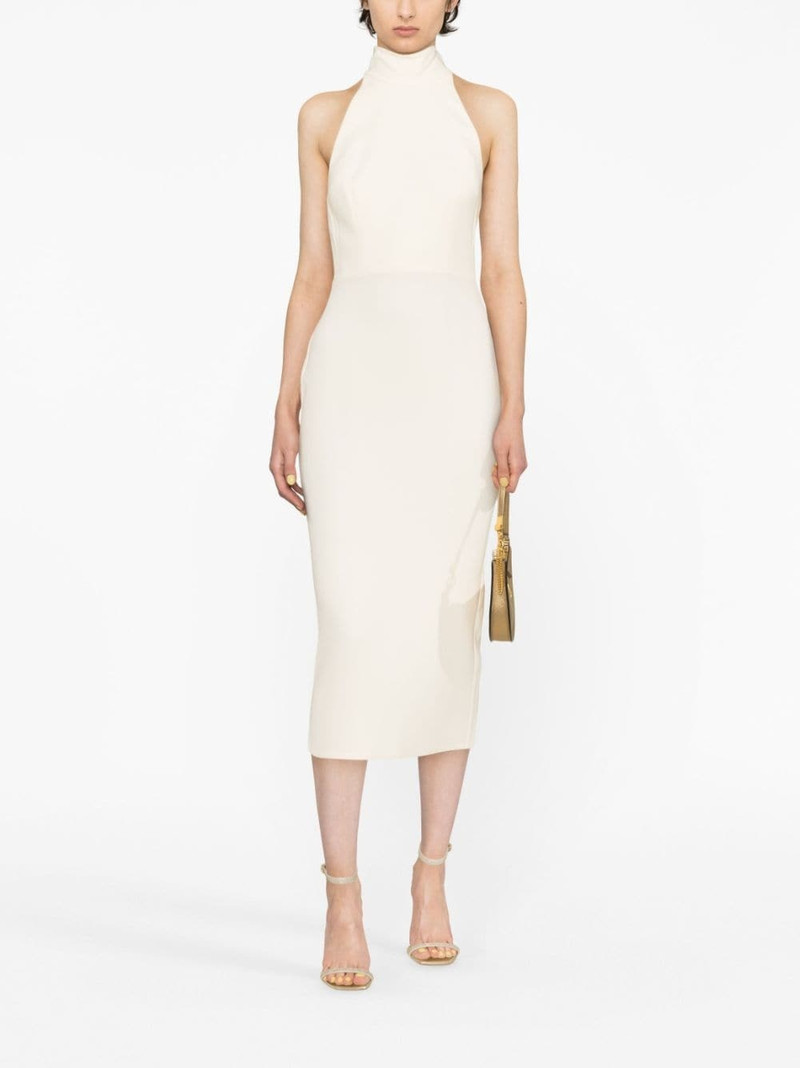 ALEX PERRY Mannor halterneck midi dress outlook