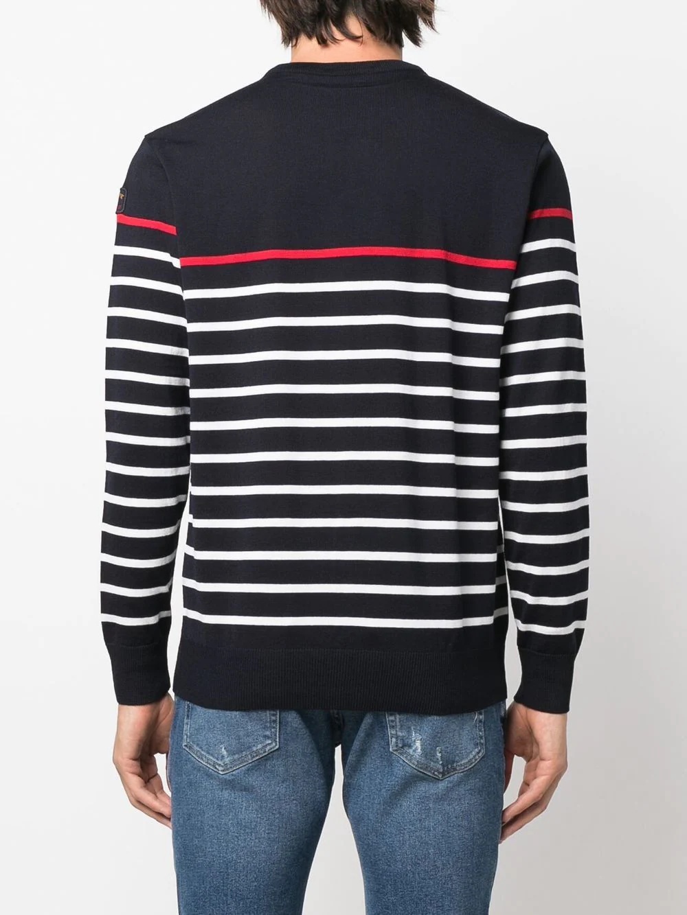 stripe-print jumper - 4