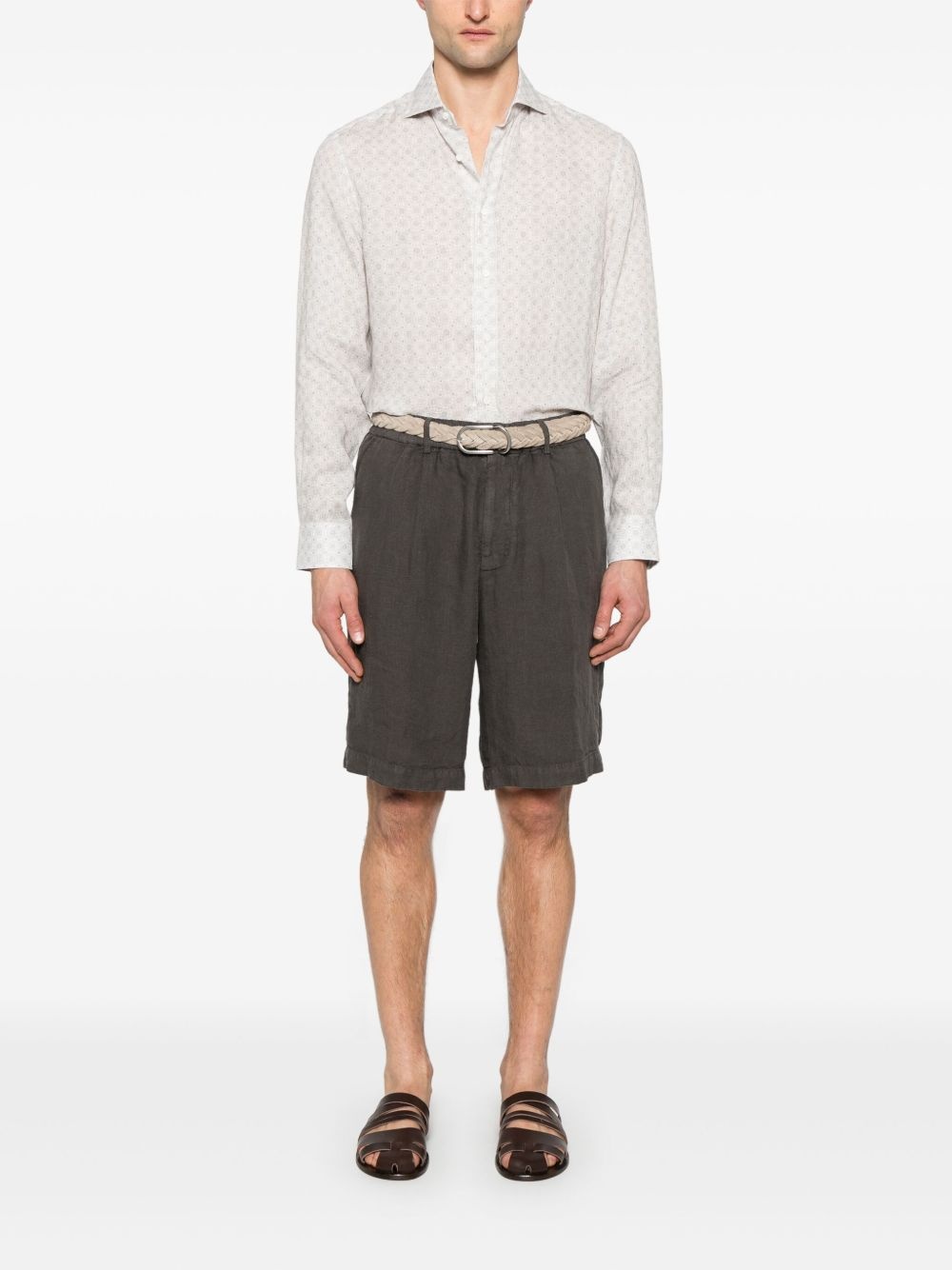 linen shorts - 2