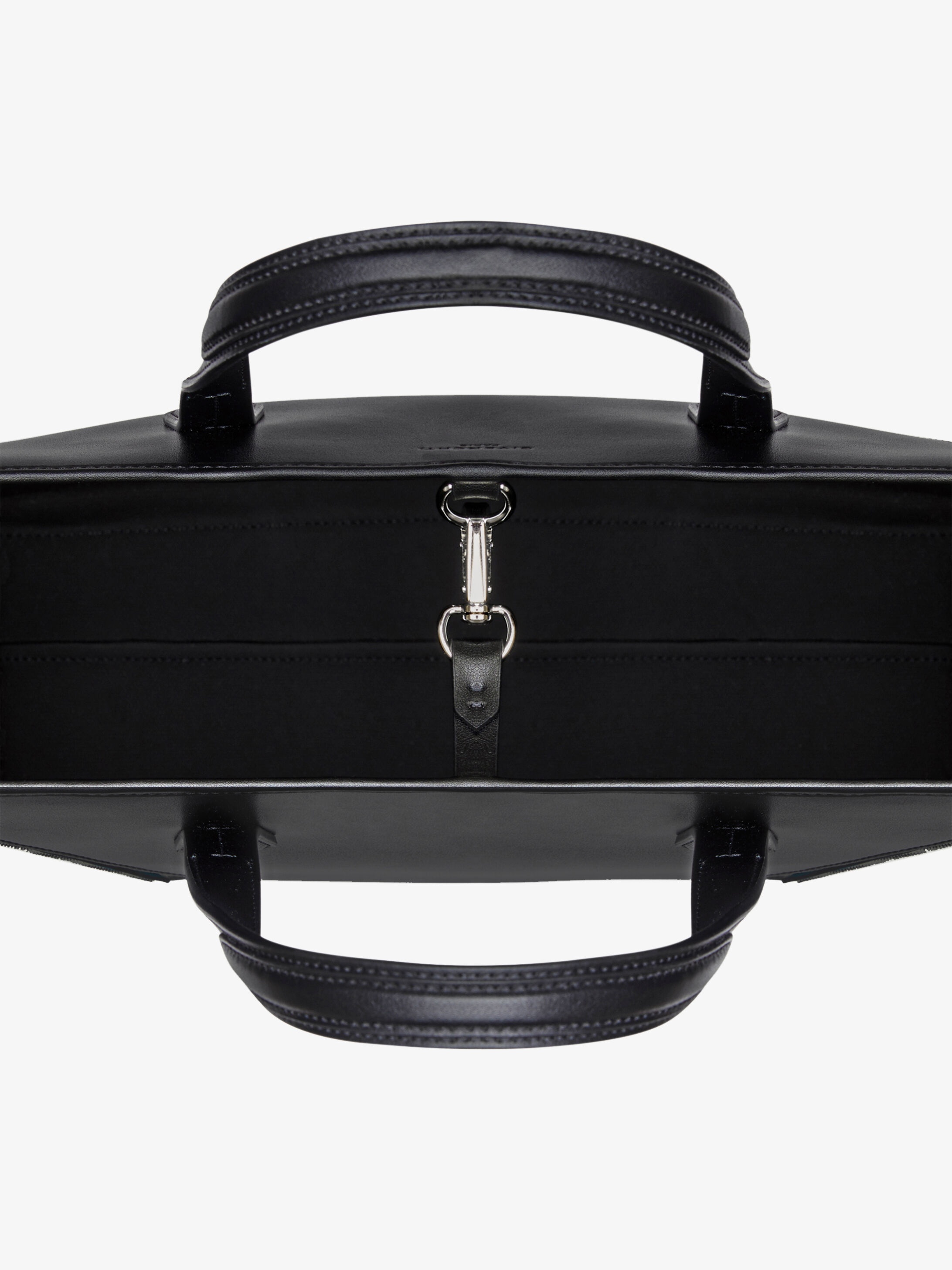 GIVENCHY PARIS Bond shopping bag in leather and canvas 5