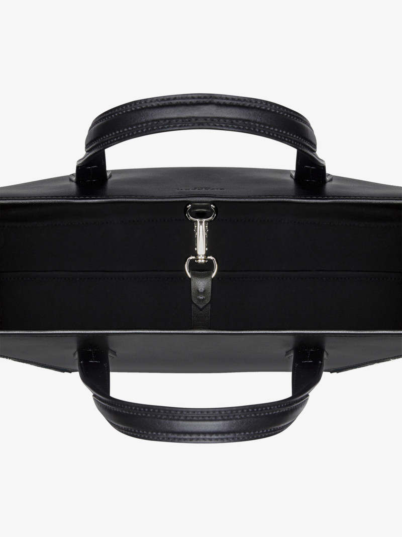 GIVENCHY PARIS Bond shopping bag in leather and canvas 5