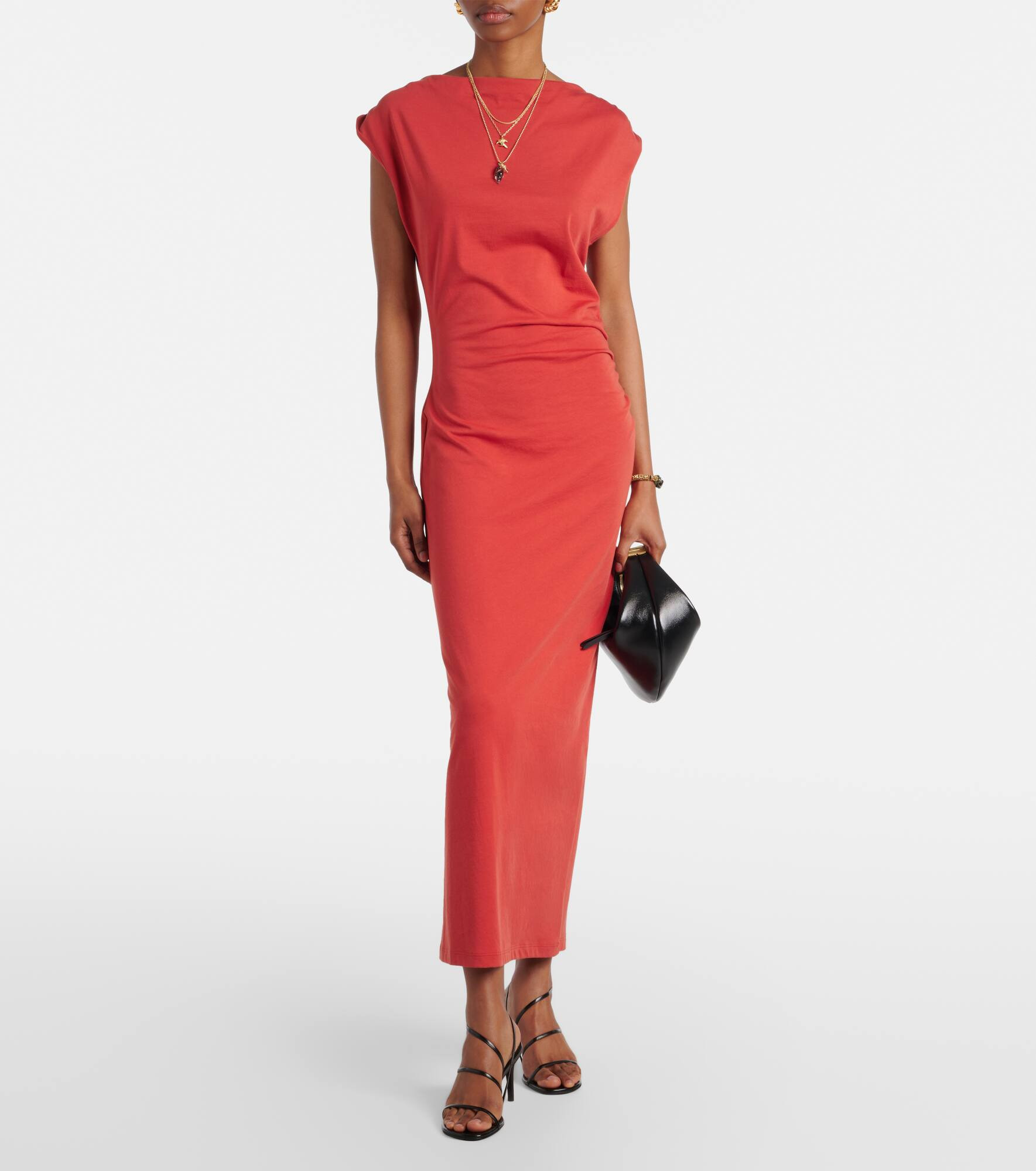 Cotton jersey maxi dress - 2