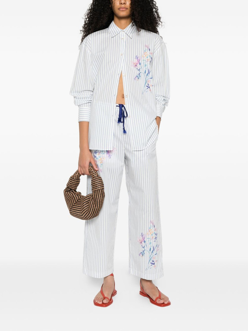 forte_forte floral striped trousers outlook