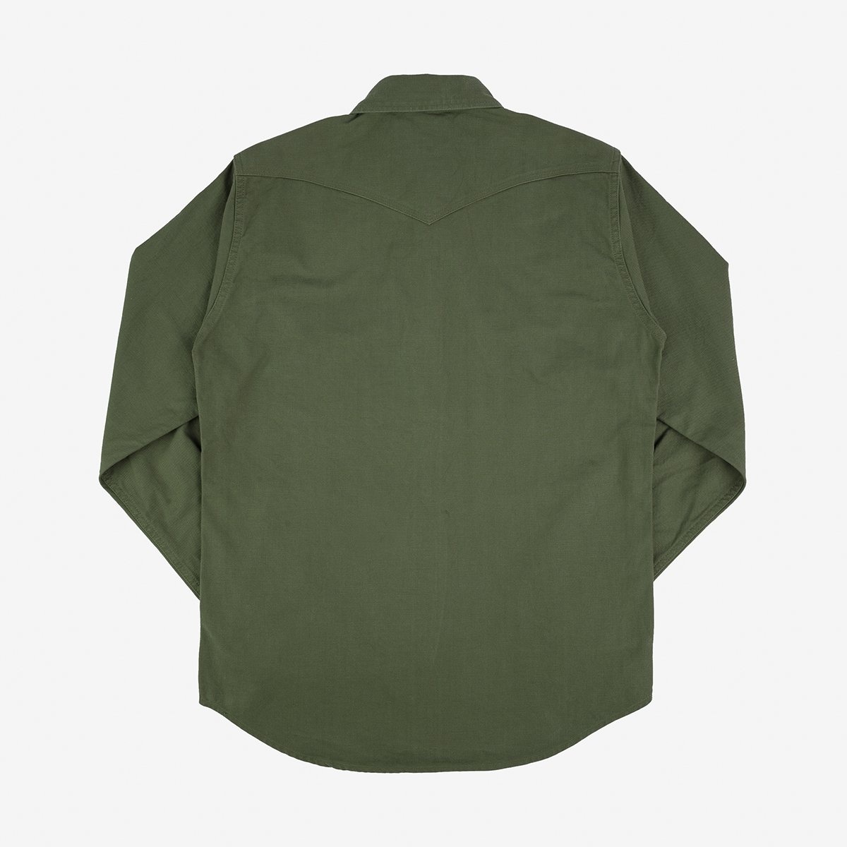 IHSH-381-OLV 9oz Military Serge CPO Shirt  - Olive - 5