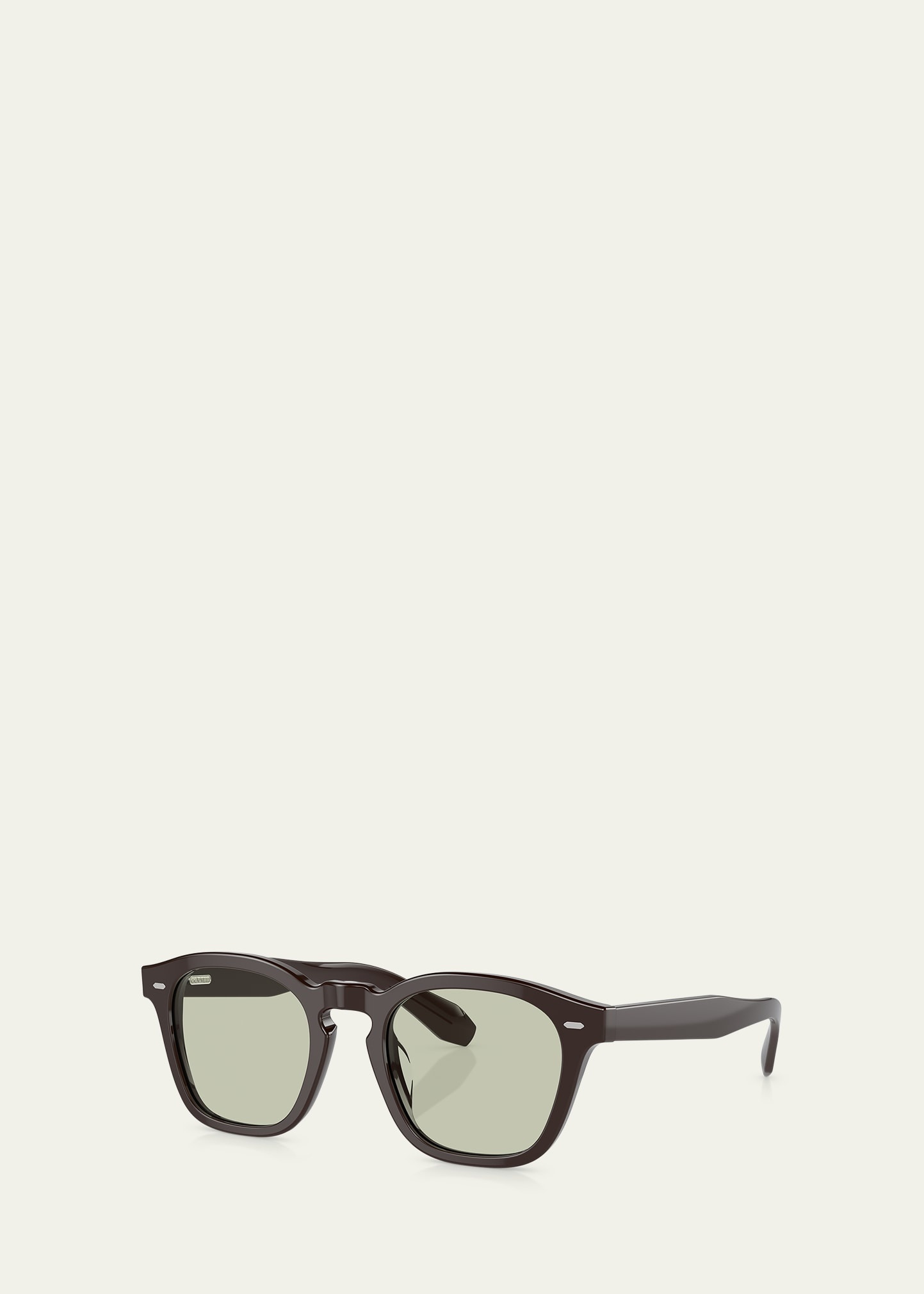 Keyhole Acetate Round Optical Glasses - 2
