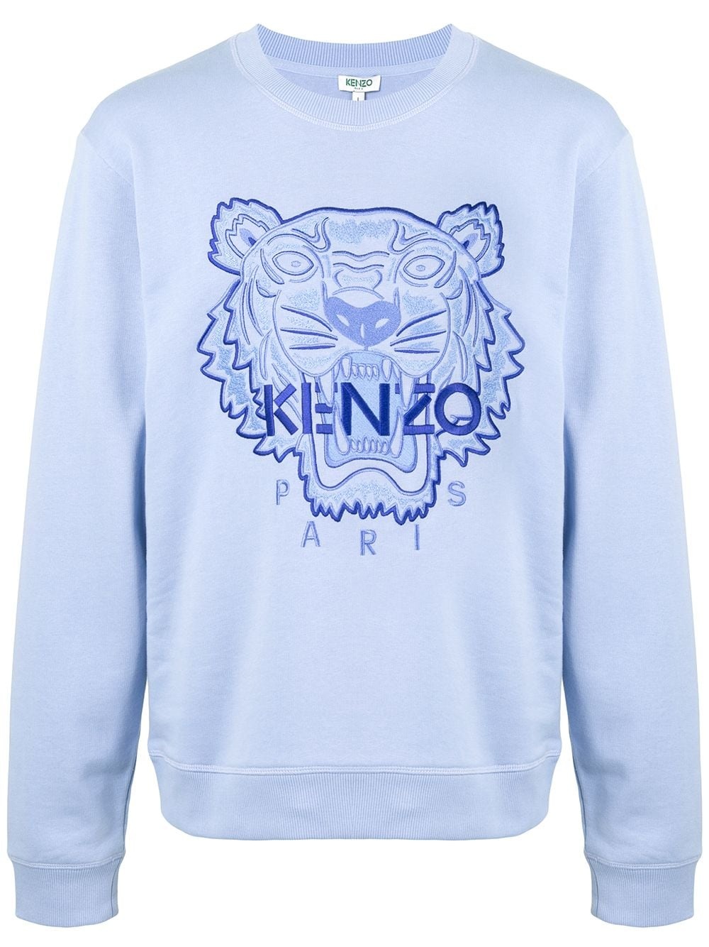 logo embroidered cotton sweatshirt - 1