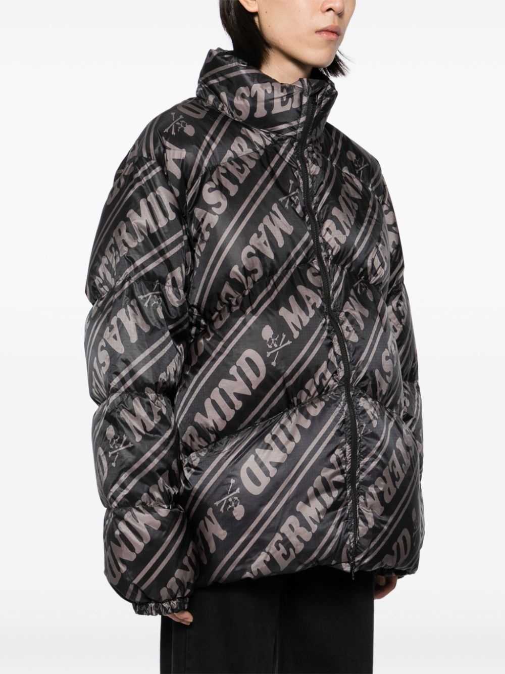 logo down jacket - 3