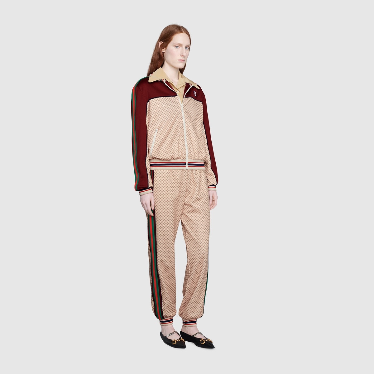 Interlocking G print jersey pant - 2