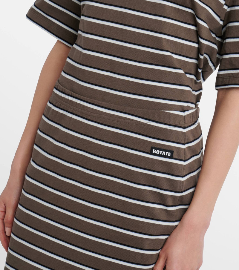 Sasseline striped cotton jersey pencil skirt 4