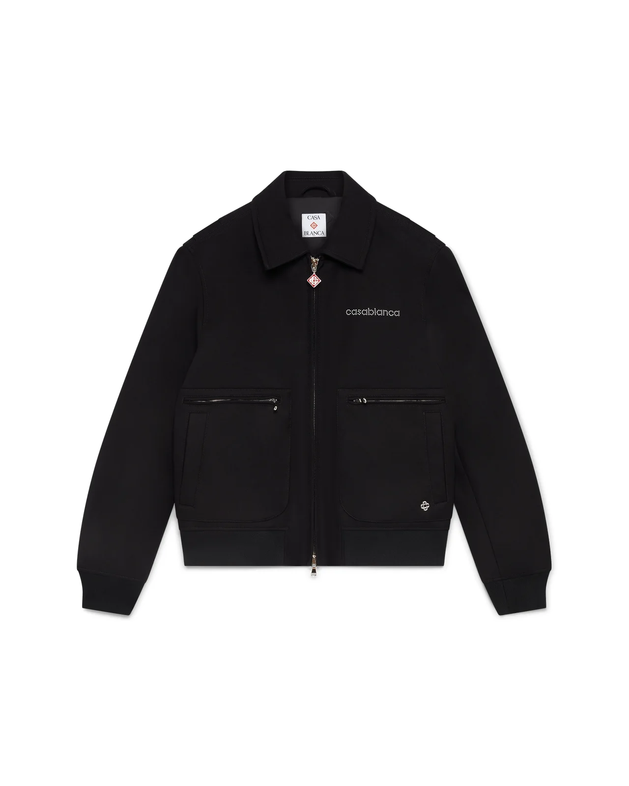 Black Wool Blouson - 1