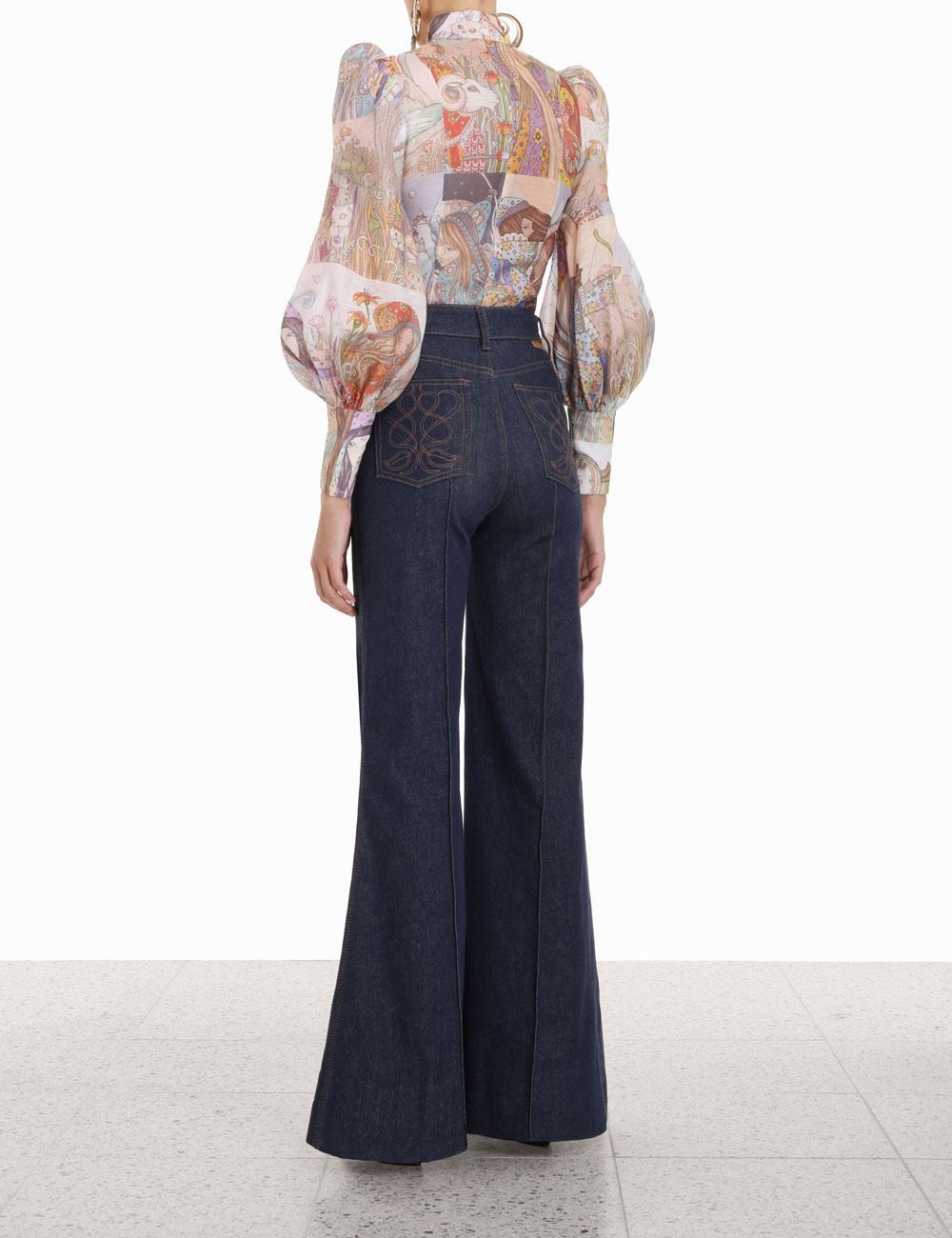 KALEIDOSCOPE WIDE LEG JEAN - 4