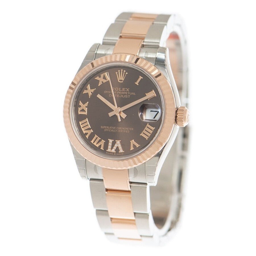 Rolex Datejust 31 Rhodium Diamond Dial Automatic Ladies Steel and 18kt Everose Gold Oyster Watch 278 - 3