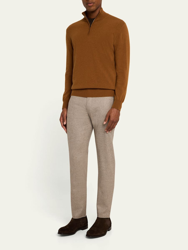 Brioni Men's Meribel Wool Flannel 5-Pocket Pants outlook