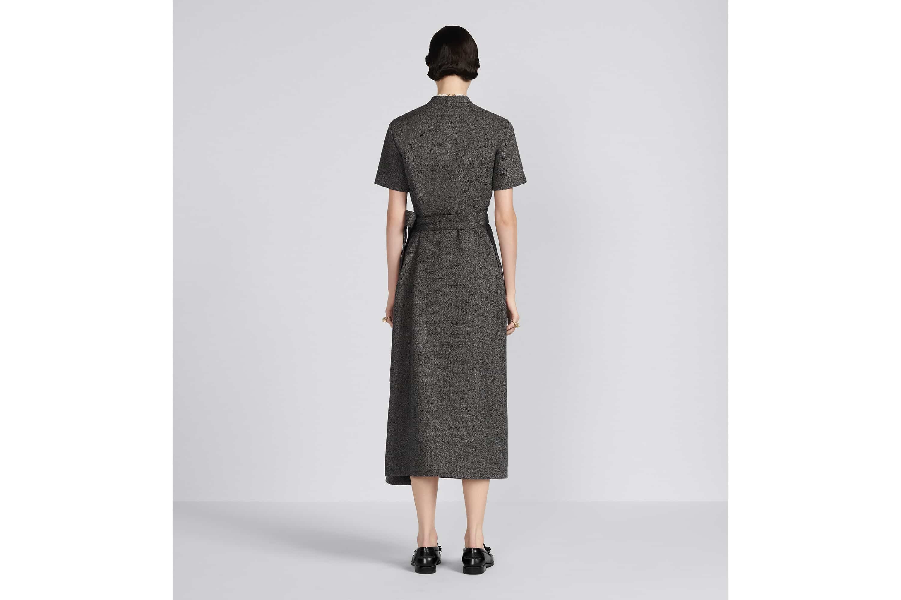 Mid-Length Draped Dress - 6