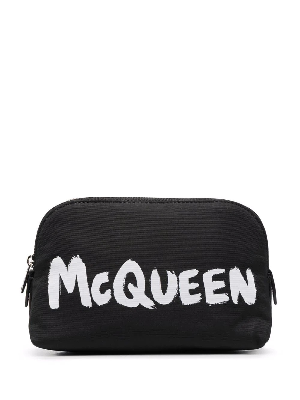 logo-print zip pouch - 1