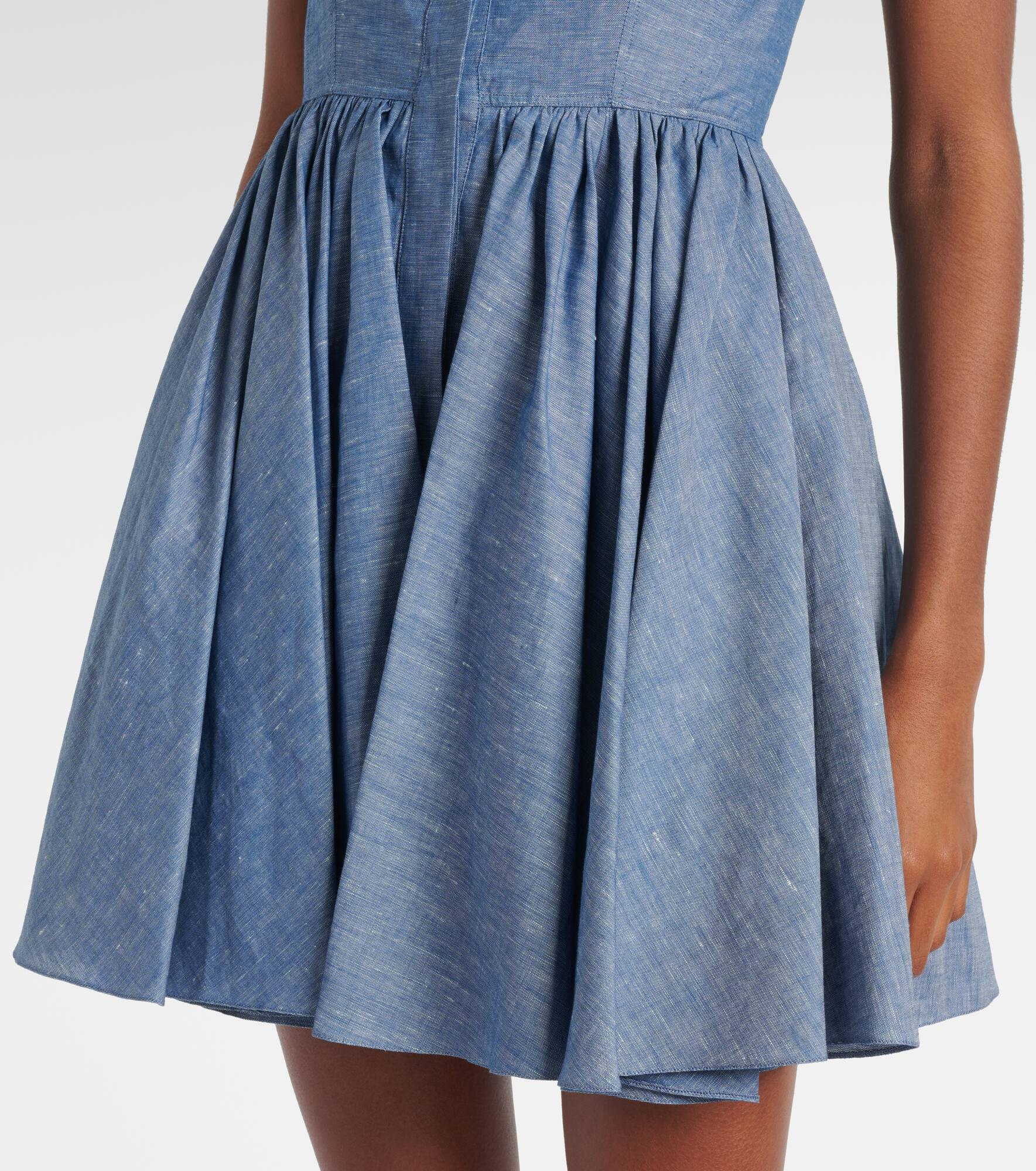 Chambray bustier dress - 5