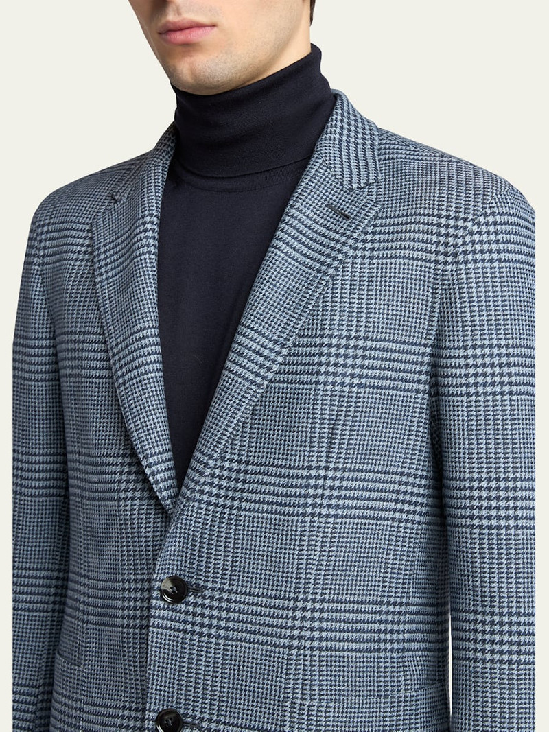 ZEGNA Men's Trofeo Cashmere Plaid Sport Coat outlook