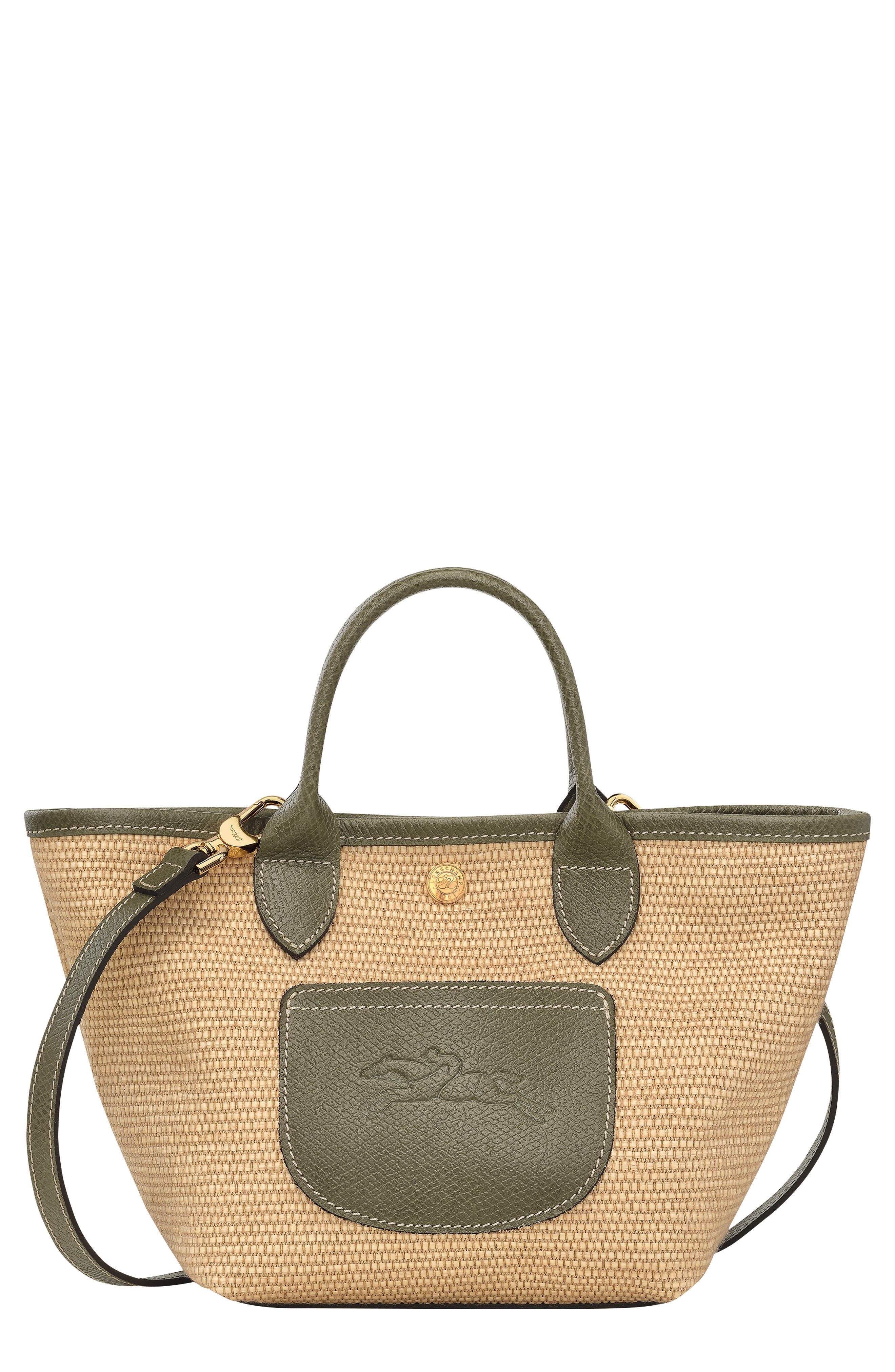 Longchamp Extra Small Le Pliage Panier Top Handle Bag in Artichoke at Nordstrom - 1