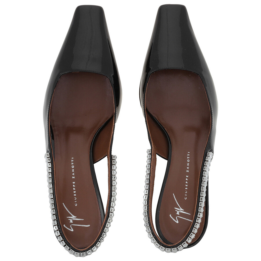 Giuseppe Zanotti Patent Brendha Crystal Slingback Pumps - 3
