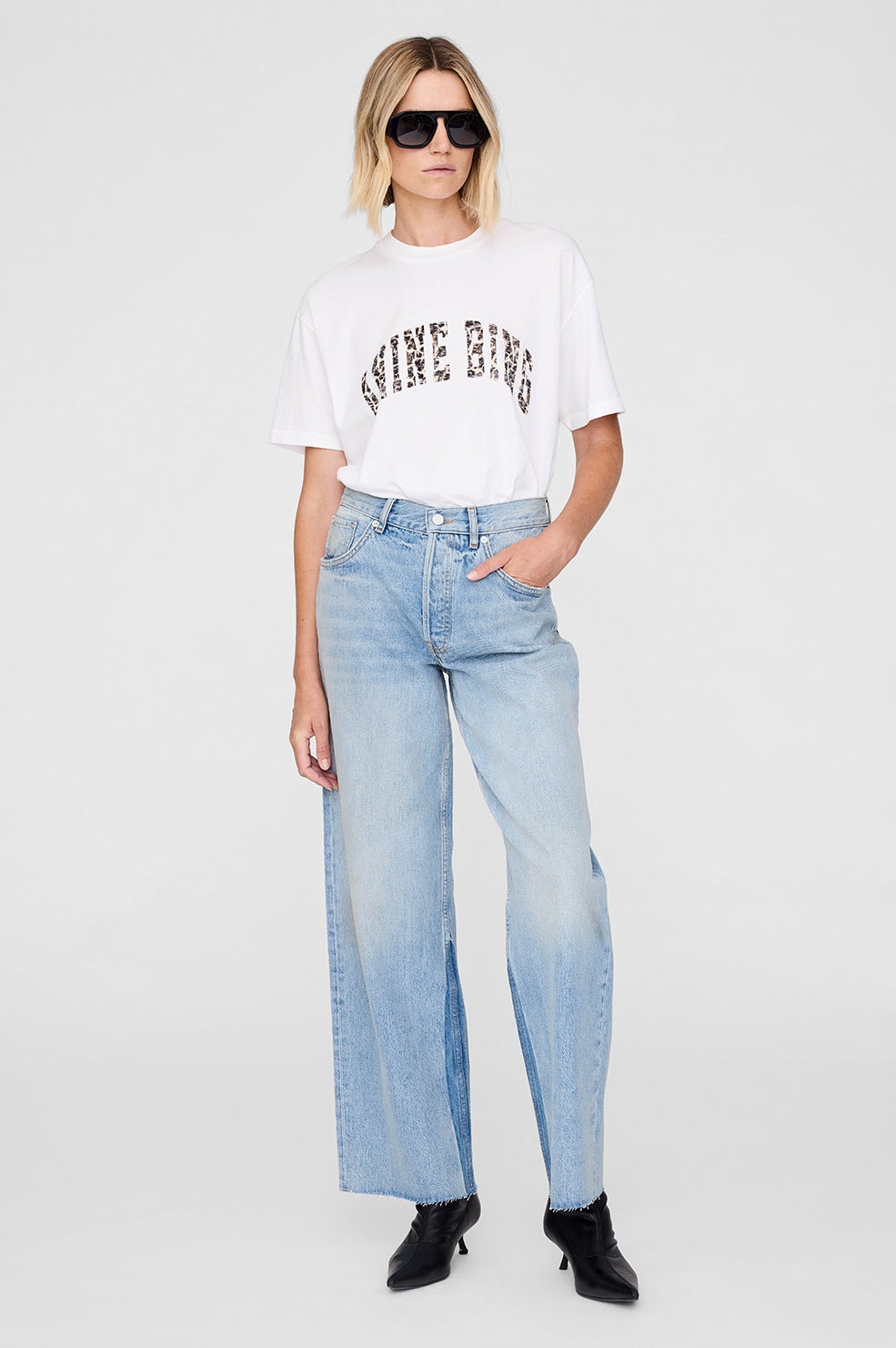 Walker Tee Anine Bing Leopard - Ivory - 2