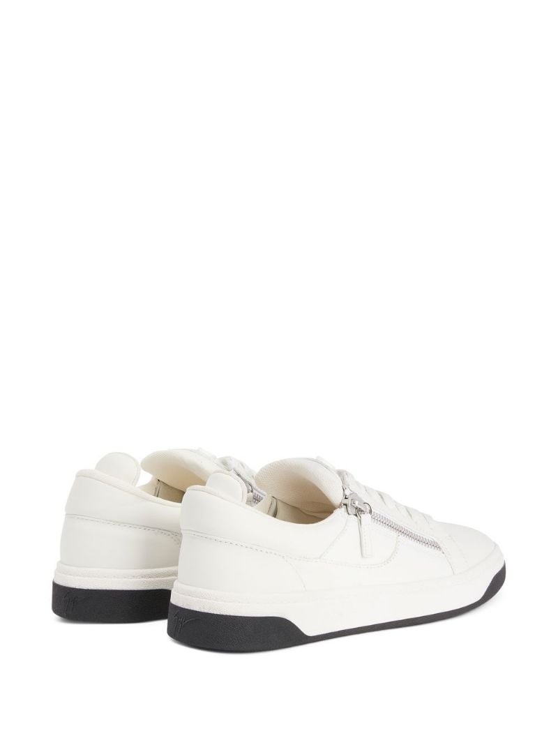 zip-details low-top sneakers - 3