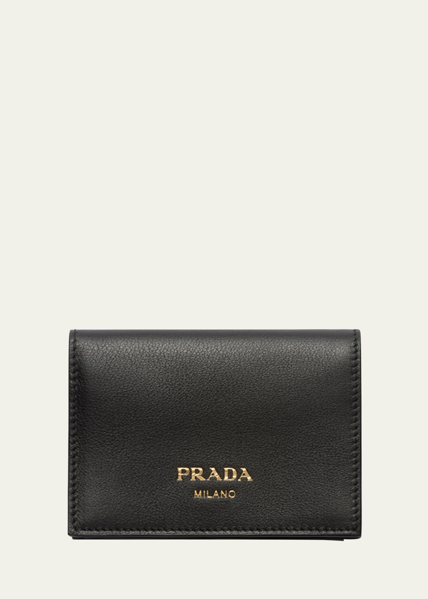 Calf Leather Compact Wallet - 1