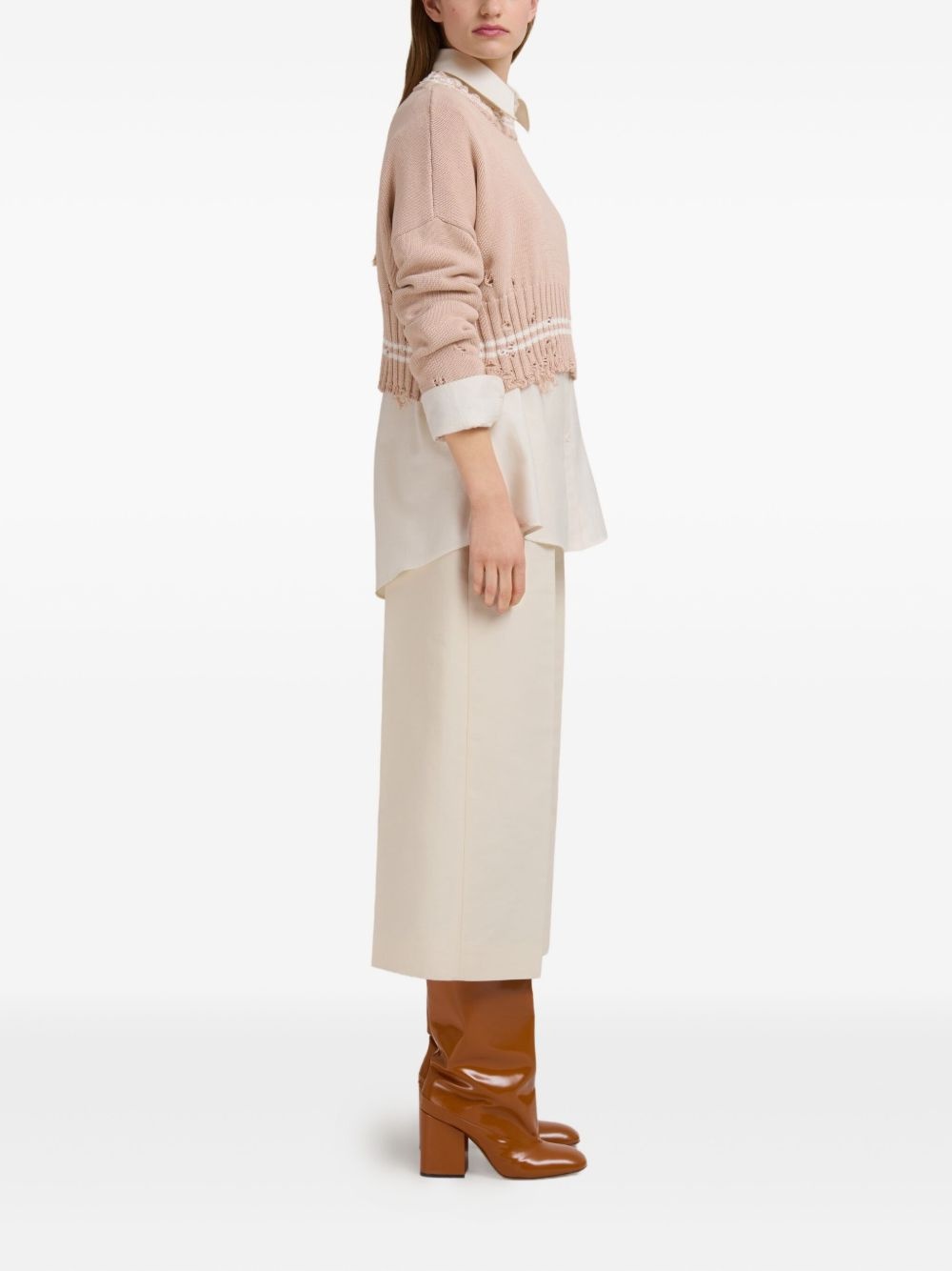cropped sweater - 3