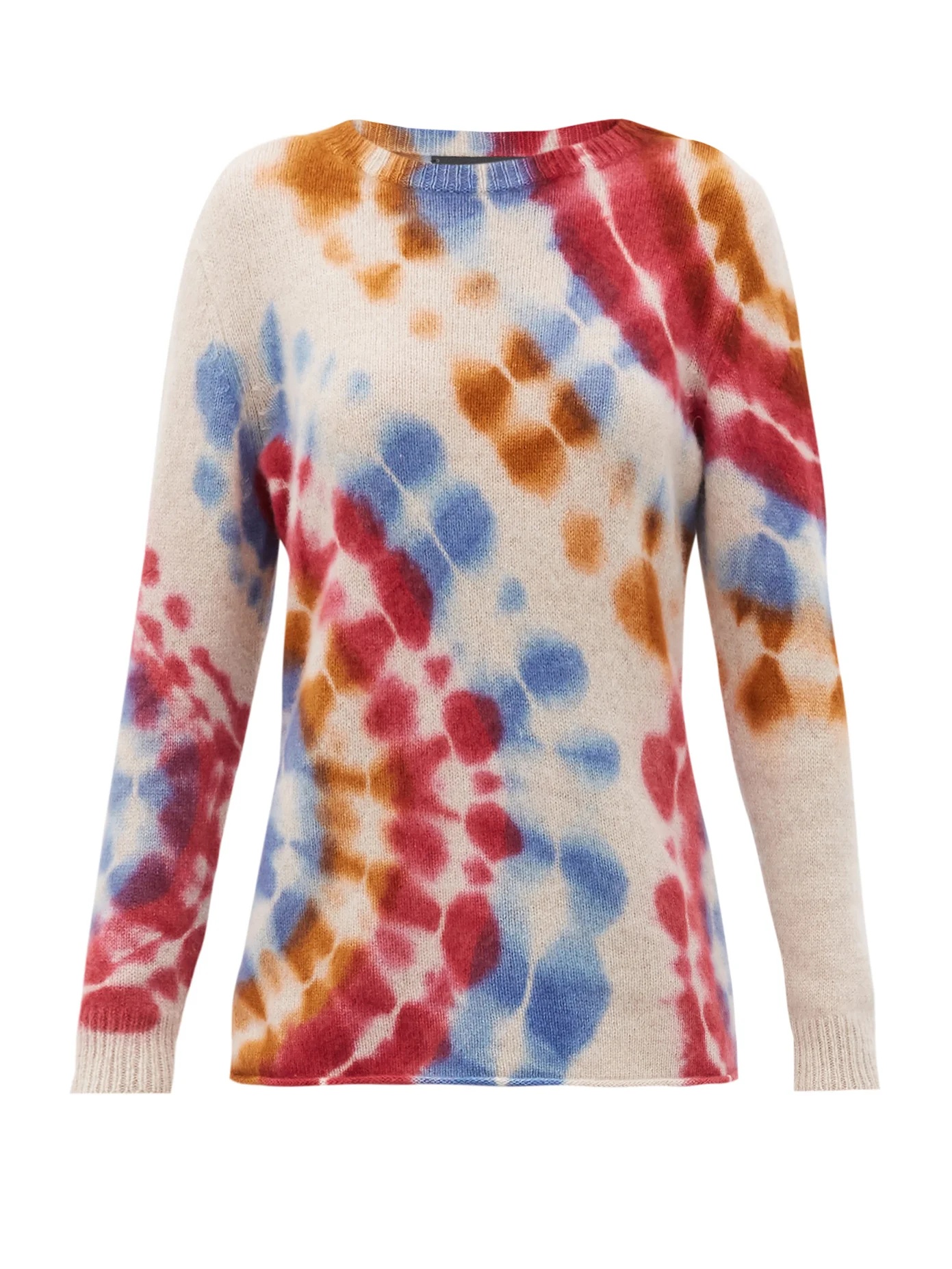 Tie-dyed cashmere sweater - 1