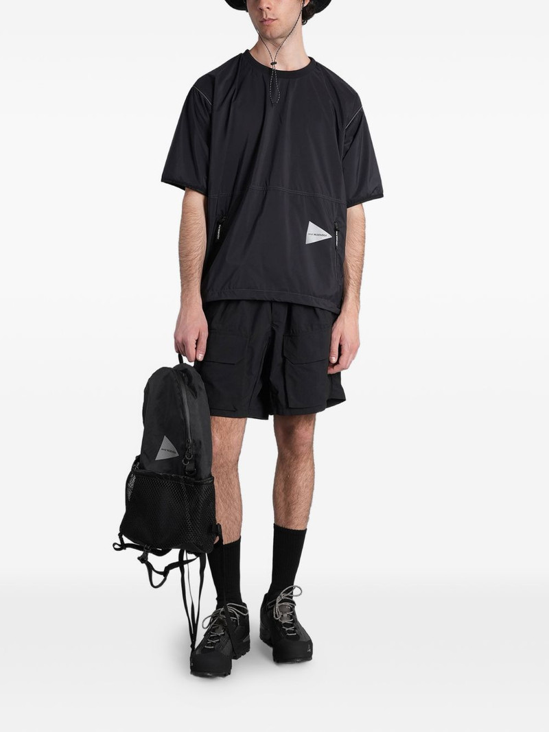 and Wander Pertex Quantum Air logo-print zip-pocket T-shirt outlook