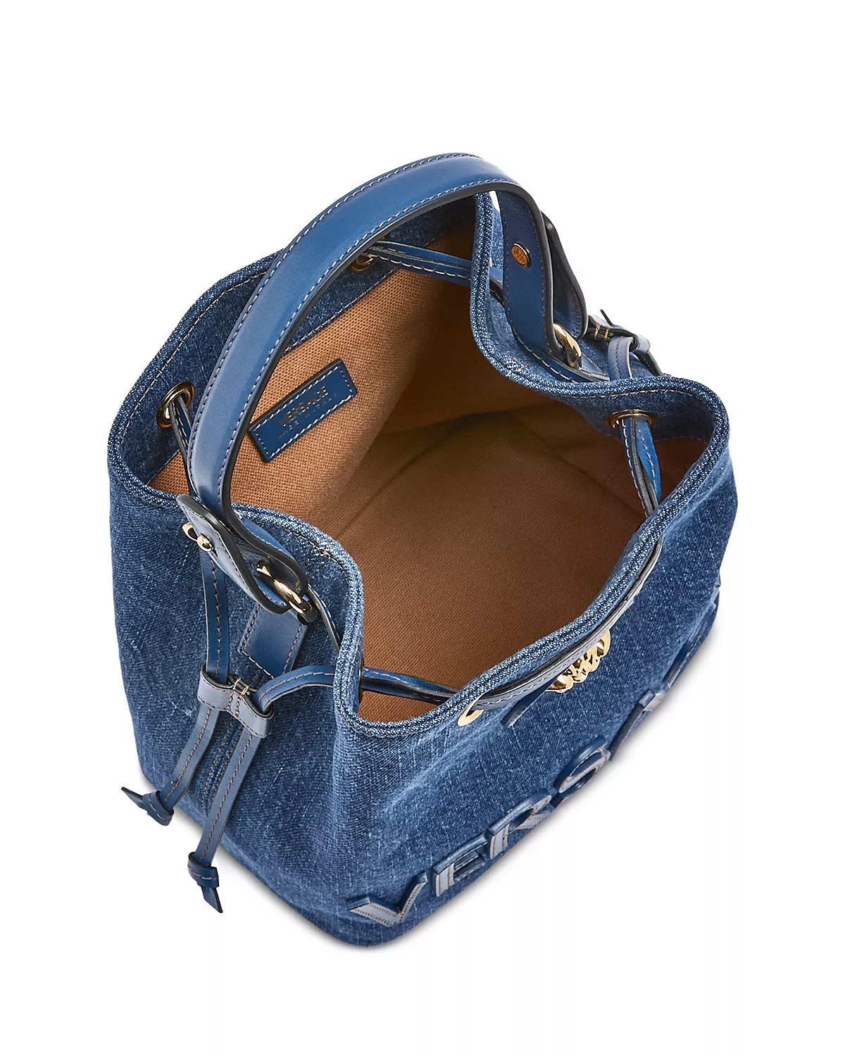 La Medusa Denim Bucket Bag - 3