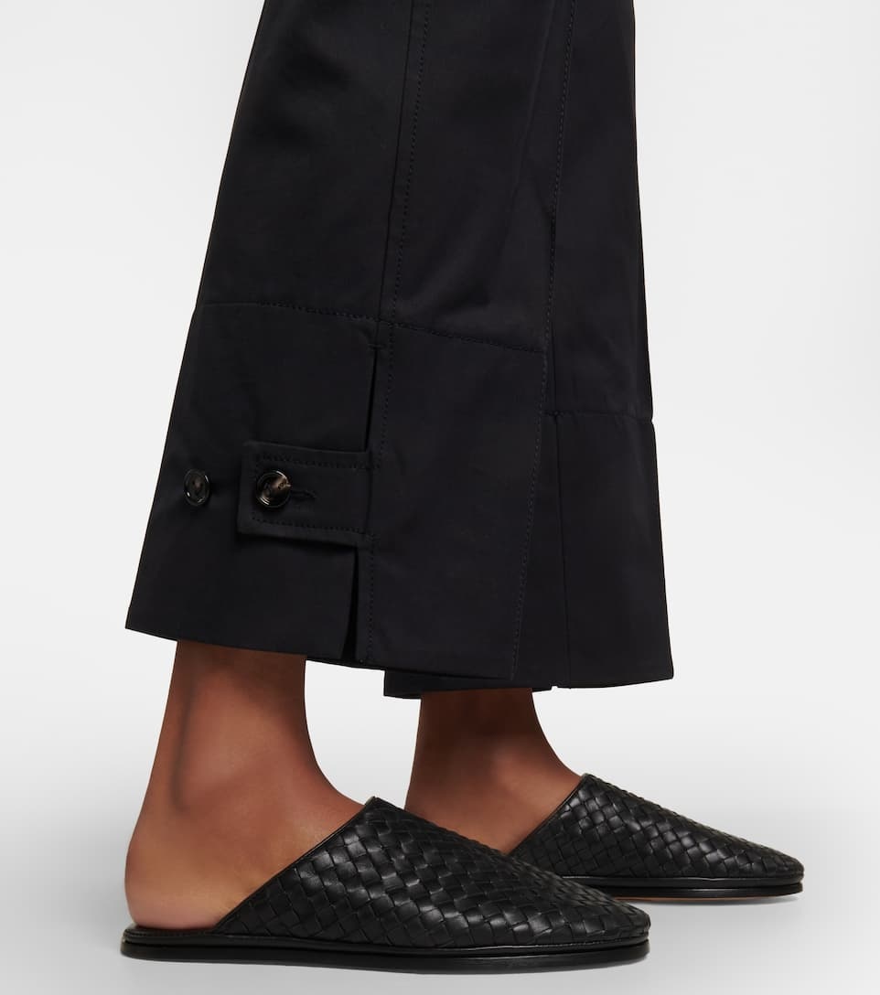 Intrecciato leather slippers - 4