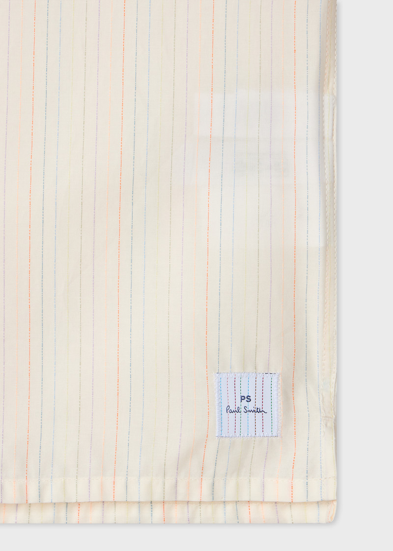 Paul Smith Ecru 'Raining Stripe' Cotton Shirt outlook