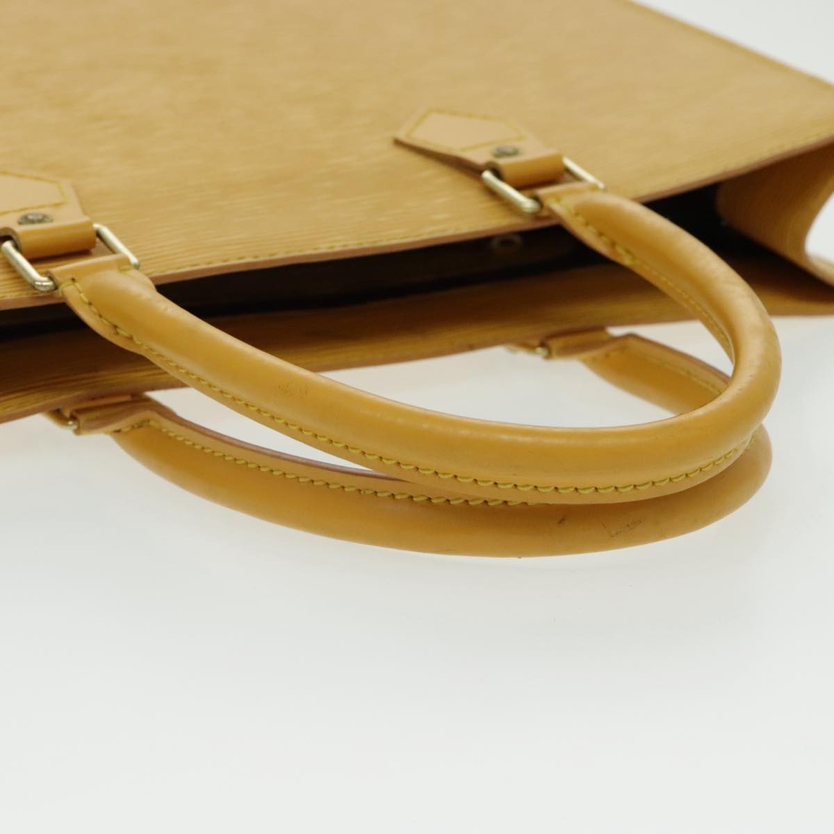 LOUIS VUITTON Epi Sac Plat Hand Bag Yellow M52079 - 8