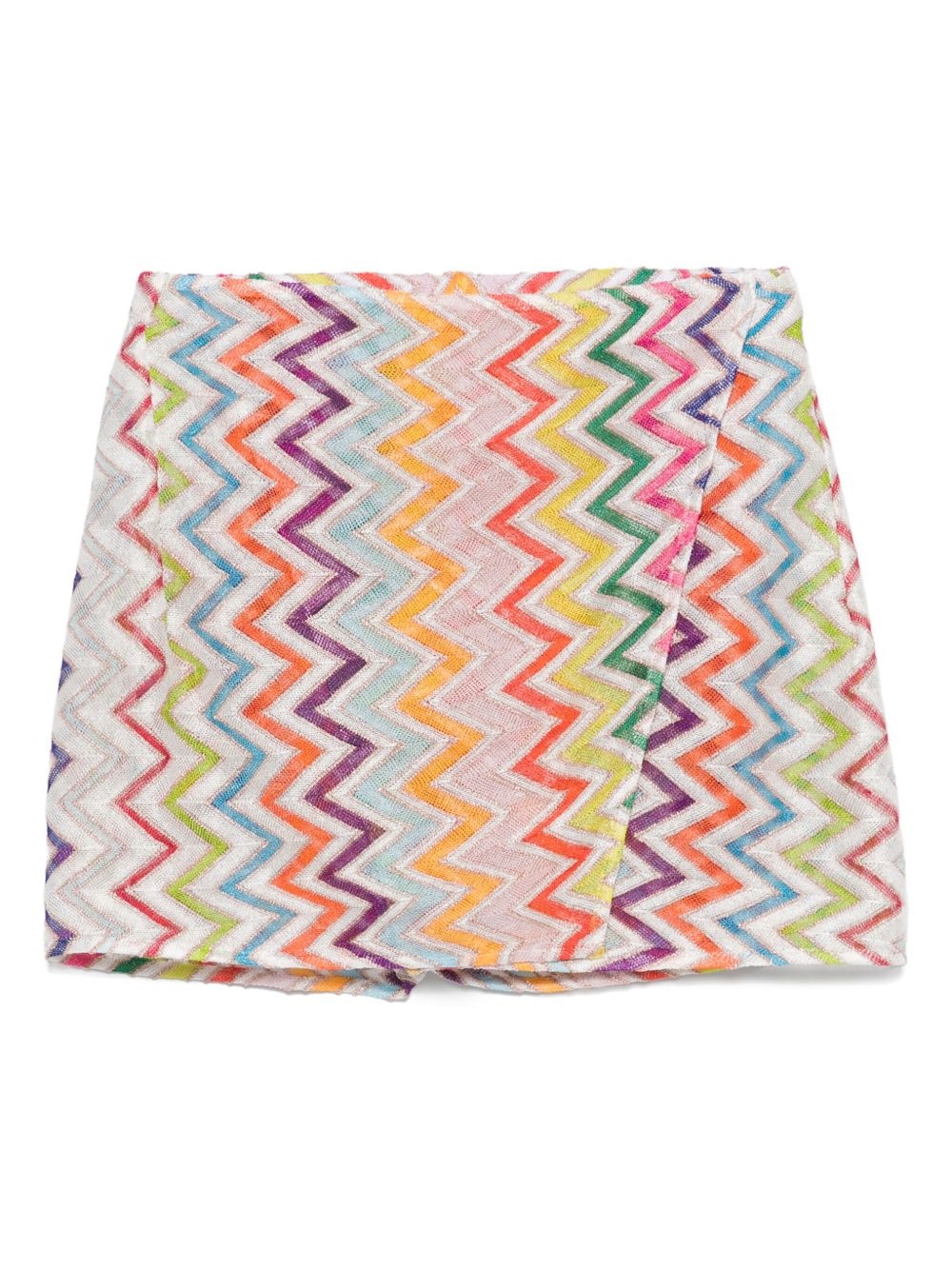 Zigzag-pattern shorts - 1