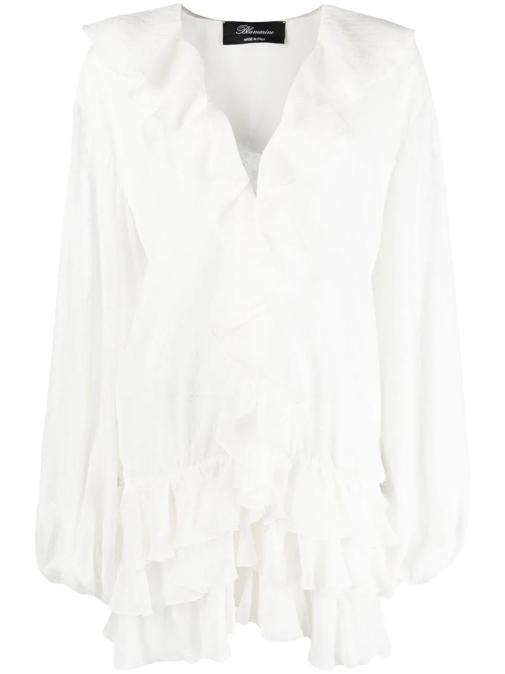 ruffle trim blouse - 1