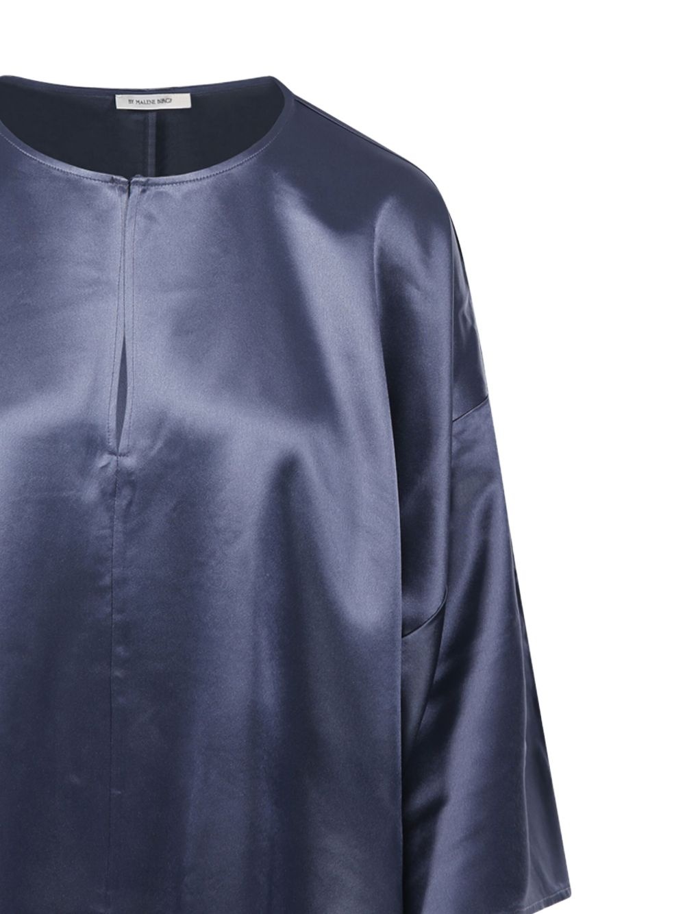 Cicie satin-effect oversized top - 4