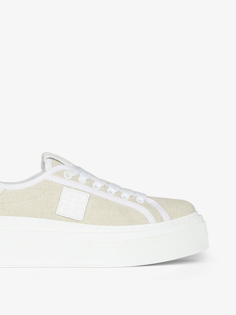 CITY PLATFORM SNEAKERS IN CANVAS 6