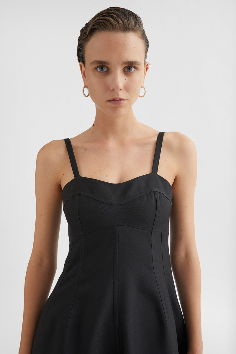 Techno Gabardine Bustier Dress 4