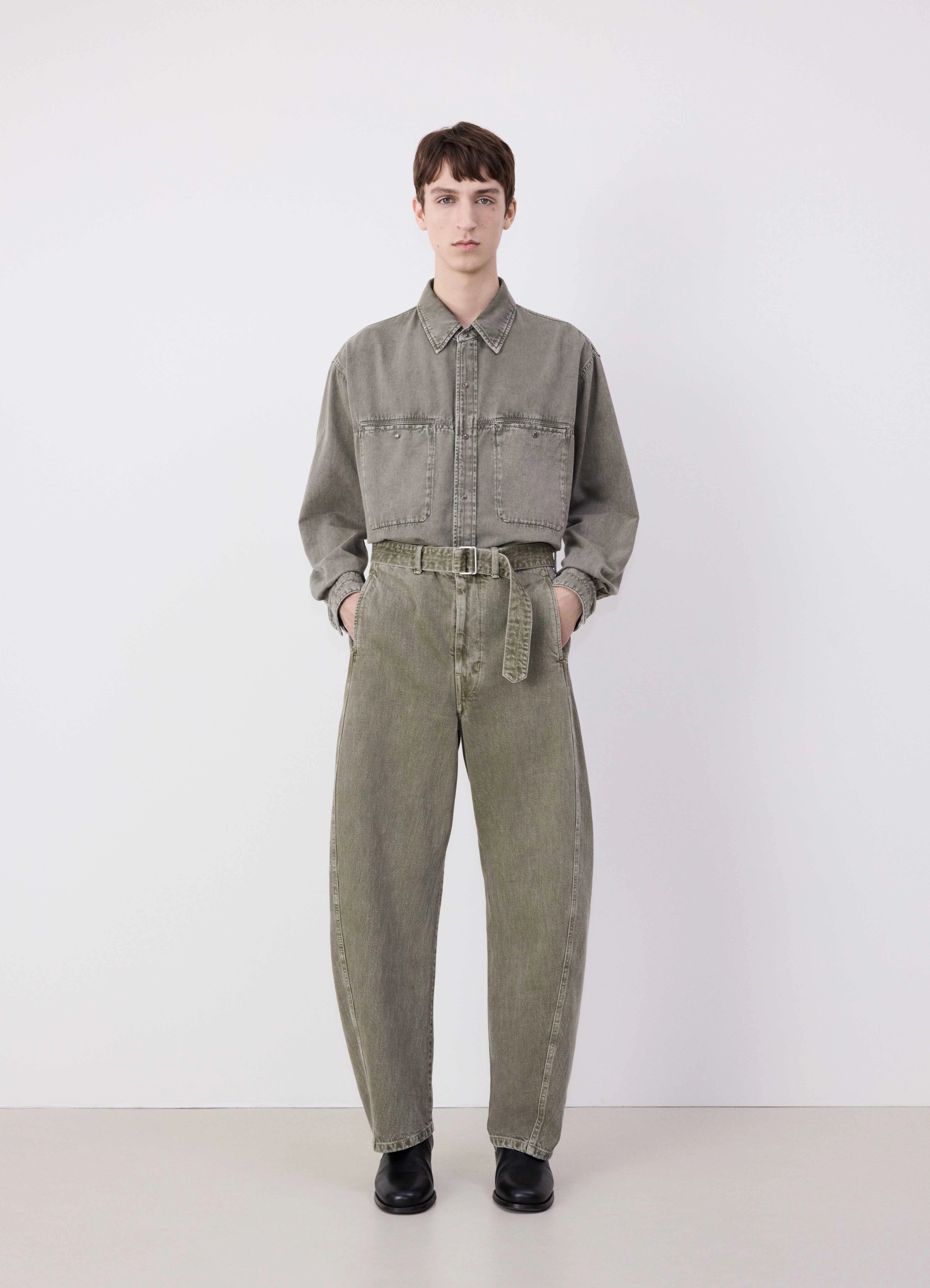 TWISTED BELTED PANTS - 2