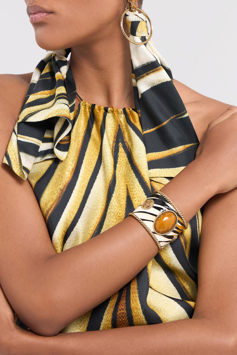 Roberto Cavalli Enameled Metal Bracelet outlook