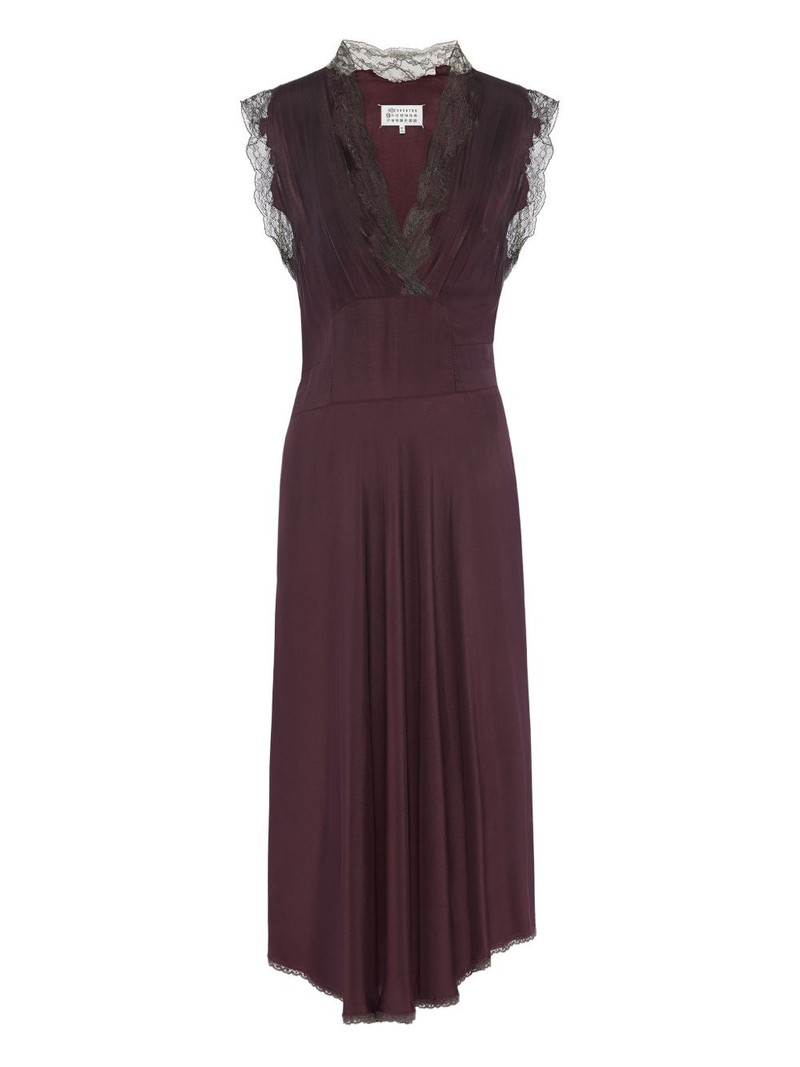 lace-detail midi dress 1